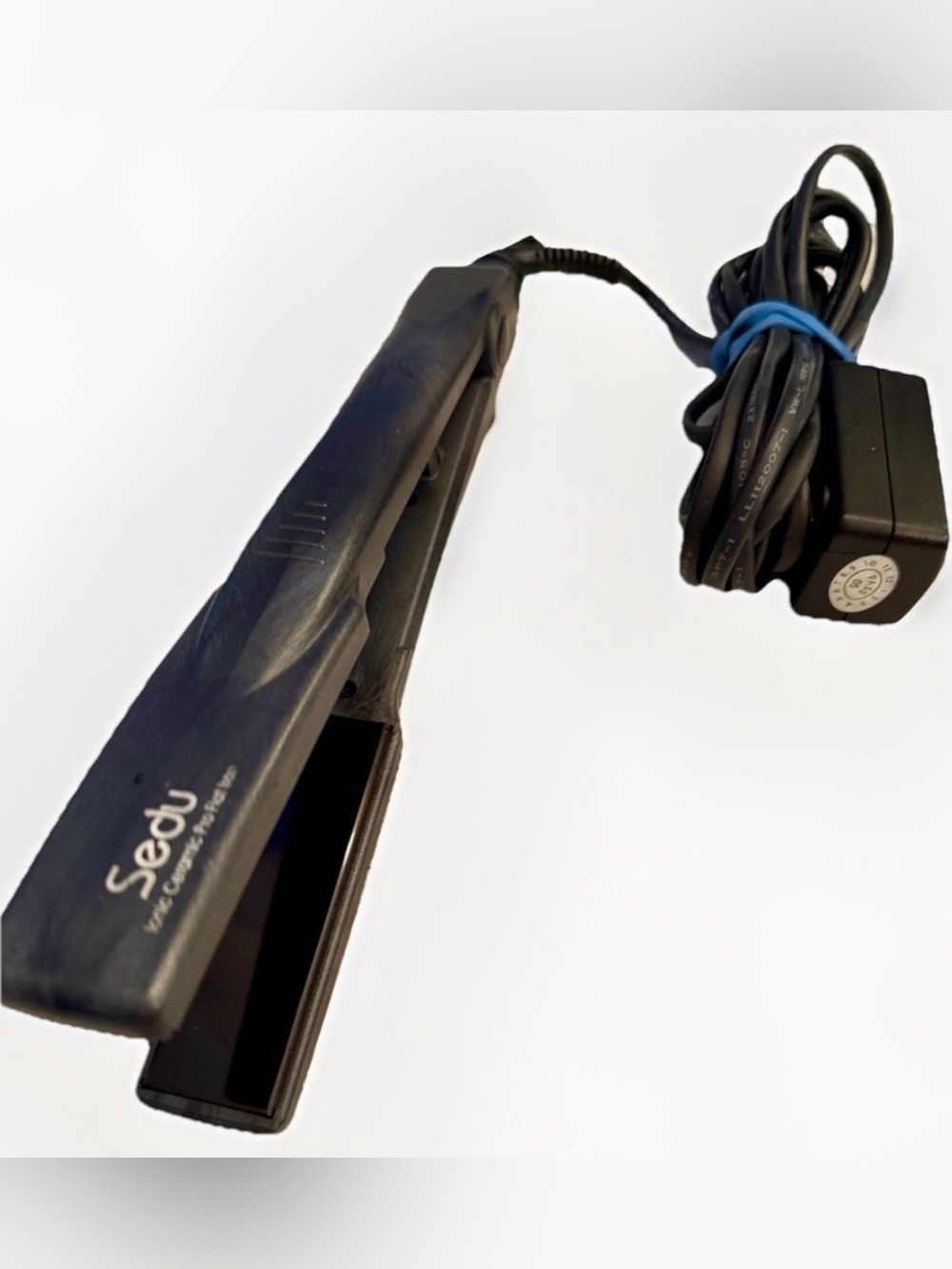 SEDU Ionic Ceramic Pro Flat Iron Hair Straightener Black Tested Works 410 degree